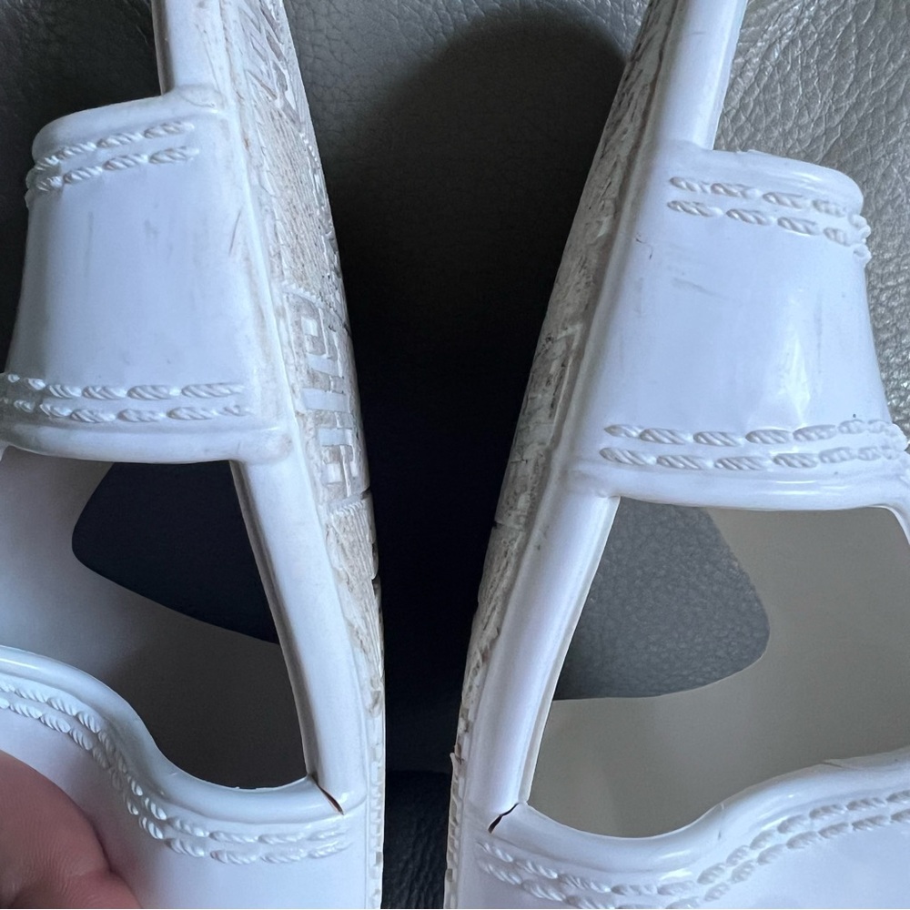 Givenchy Rubber Jelly Sandals White Sz 37 US 7 Casual Everyday Beach Vacation - Picture 5 of 14